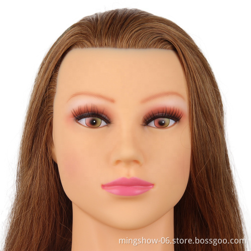 Colorful Salon Hair Training Head Hairdressing Styling Mannequin Doll
